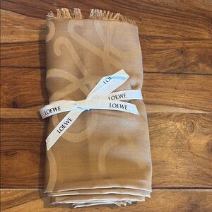 Loewe Jacquard Anagram Wool & Silk Stole